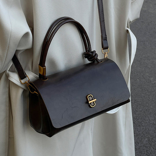 Damen elegante Handtasche mit einzigartigem Verschluss Nord Taschen