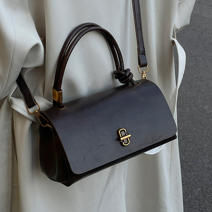 Damen elegante Handtasche mit einzigartigem Verschluss Nord Taschen