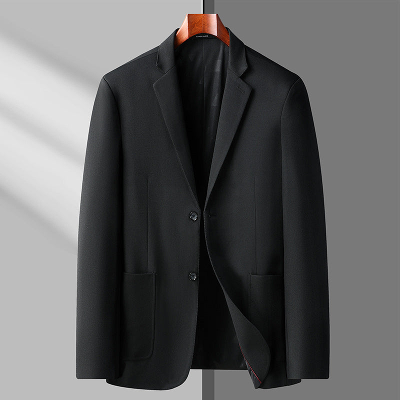 Herren Elegantes Einreihiges Sakko mit atmungsaktivem Wollmix und aufgesetzten Taschen Nord Taschen
