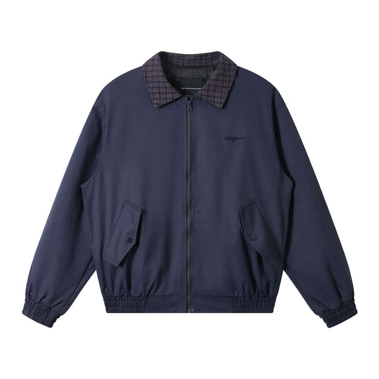 Herren Oversize‑Blousonjacke mit Karokragen und aufgesetzten Pattentaschen Nord Taschen