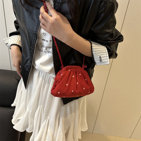 Damen stilvolle Wickeltasche mit floralem Design Nord Taschen