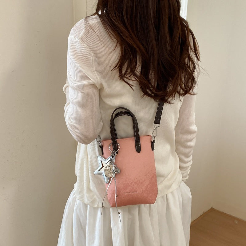 Damen praktische Mini-Handtasche mit abnehmbarem Anhänger Nord Taschen