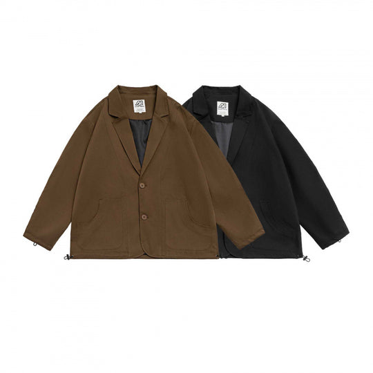 Unisex Oversize-Blazerjacke im Utility-Look mit Tunnelzug und aufgesetzten Eingrifftaschen Nord Taschen