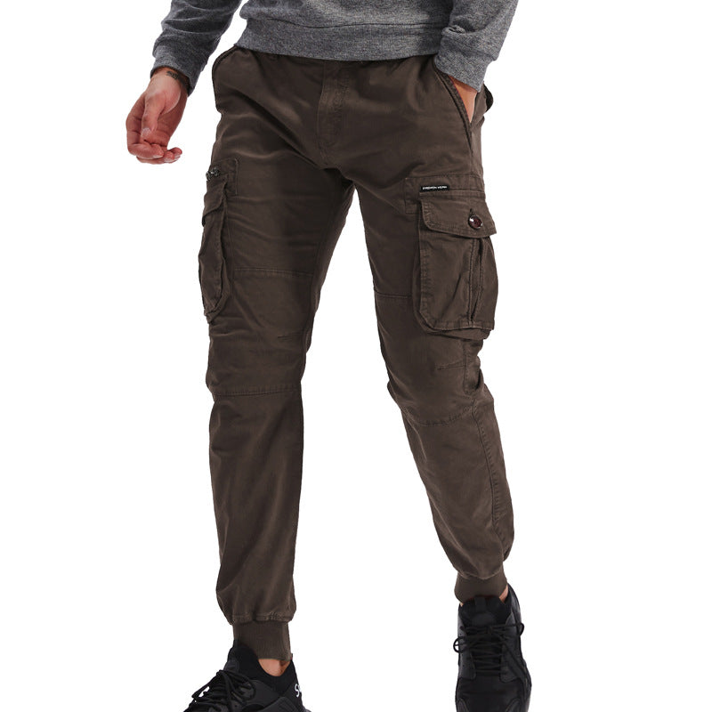 Herren Cargo-Jogginghose mit Multifunktionstaschen, elastischen Bündchen und tapered Fit Nord Taschen