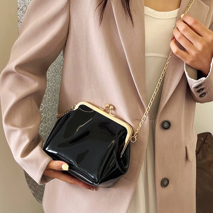 Damen transparente Handtasche mit goldenen Akzenten Nord Taschen