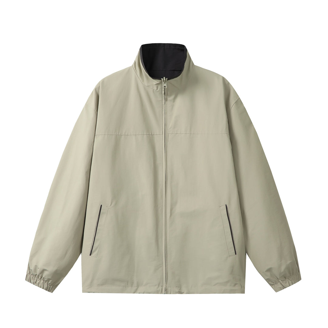 Unisex Leichter Boxy-Windbreaker mit hohem Stehkragen und Kordelzug Nord Taschen