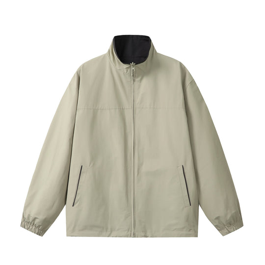 Unisex Leichter Boxy-Windbreaker mit hohem Stehkragen und Kordelzug Nord Taschen