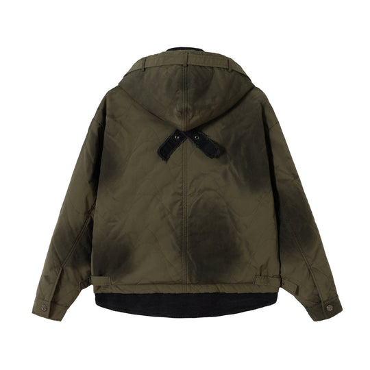 Herren Kurzer Field-Parka mit modularer Innenlage, Kapuze und Cargo‑Taschen Nord Taschen