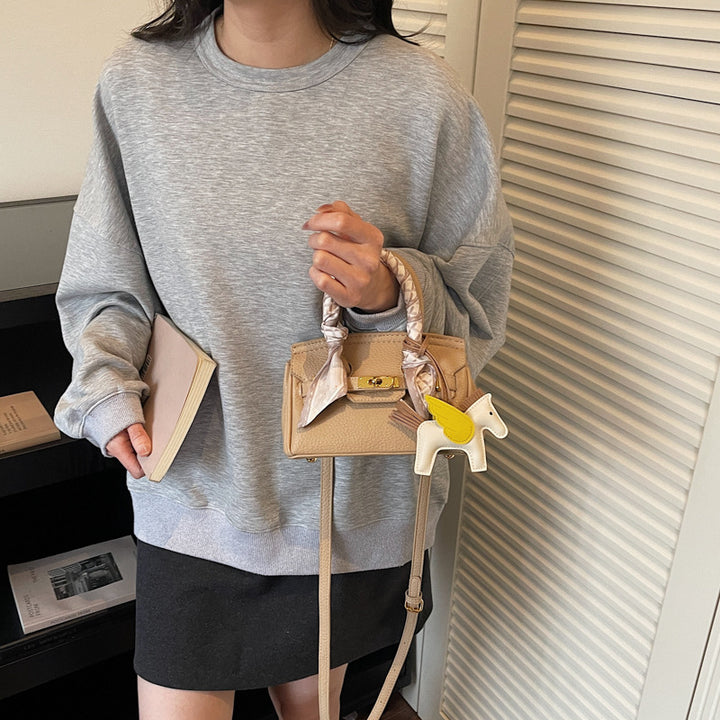Damen modische Handtasche mit stilvollem Halstuch-Design Nord Taschen