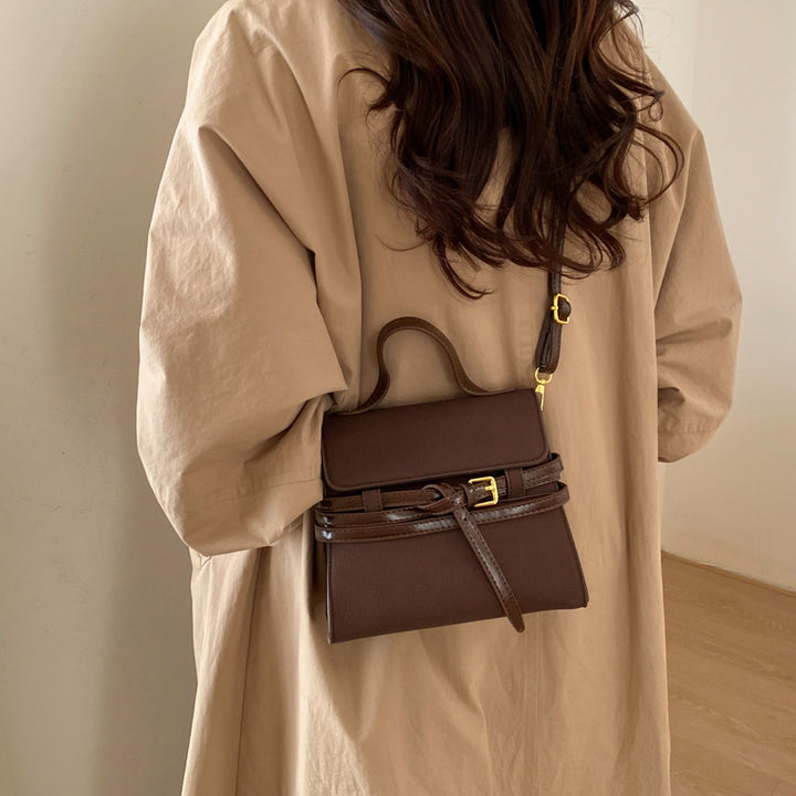 Damen Handtasche mit abnehmbarem Schultergurt und elegantem Gürtel Nord Taschen