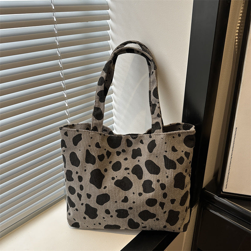 Damen Einkaufstasche mit stilvollem Leopardenmuster Nord Taschen