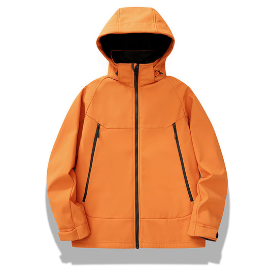 Herren technische Softshelljacke mit Kapuze, verschweißten Nähten und ergonomischem Raglanärmel Nord Taschen