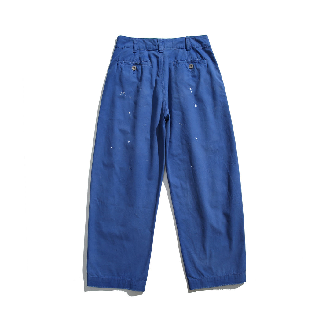 Damen Weite Cropped Arbeitshose mit hoher Taille und aufgesetzten Taschen Nord Taschen