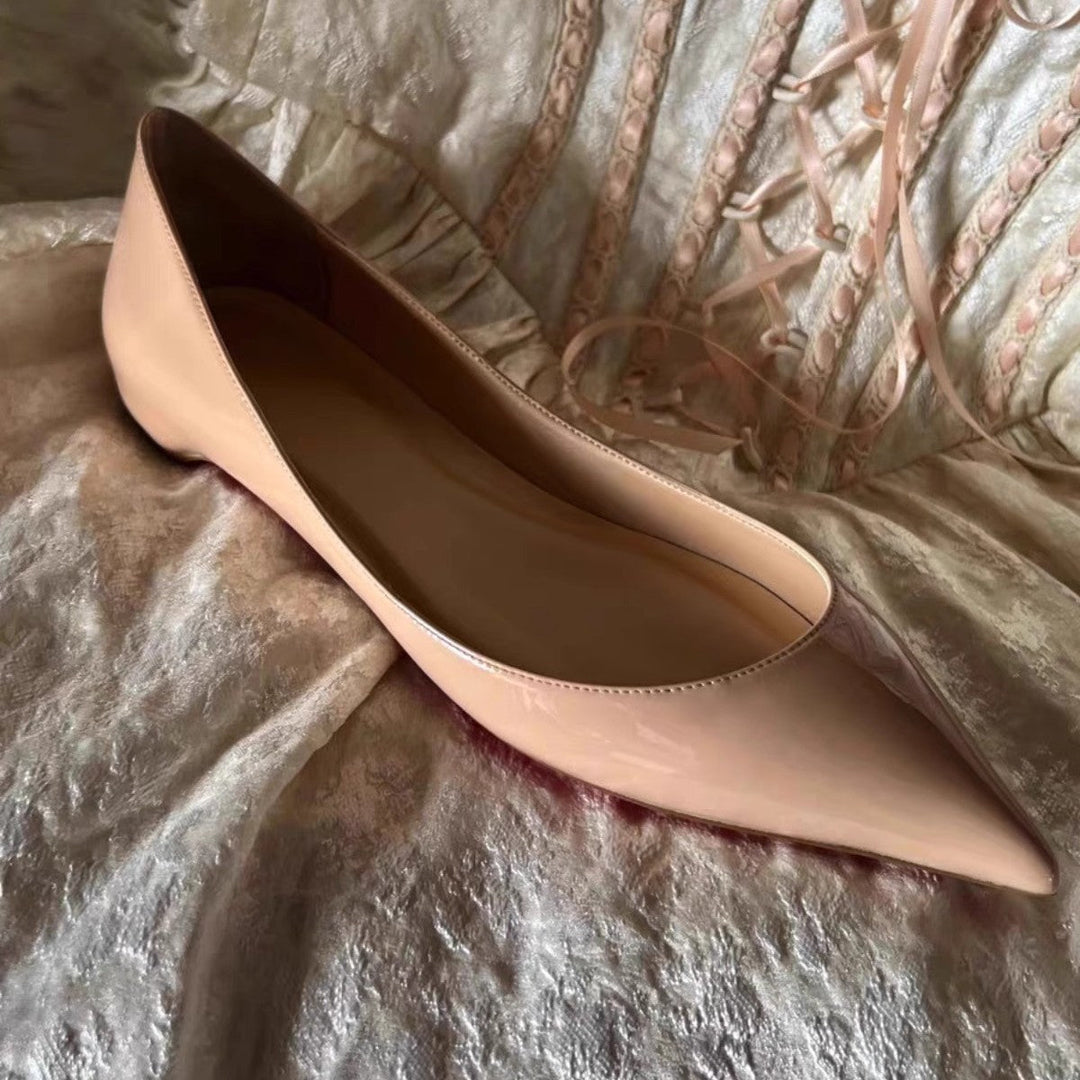 Damen spitze Ballerinas mit moderner Silhouette