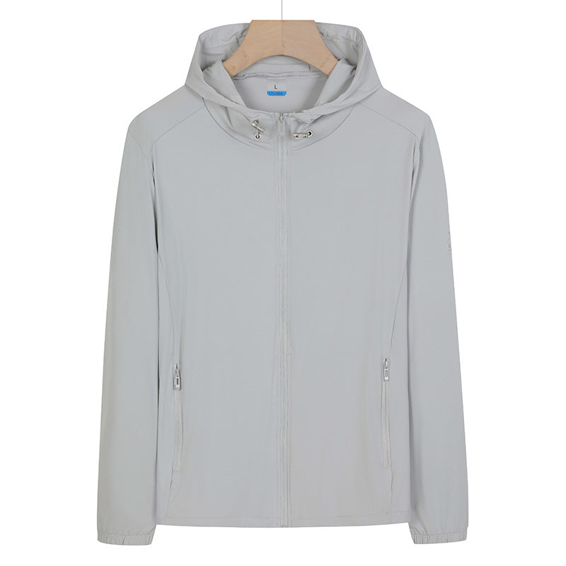 Unisex Leichte wind- und wasserabweisende Kapuzen‑Übergangsjacke mit durchgehendem Reißverschluss, Reißverschlusstaschen & elastischen Bündchen Nord Taschen