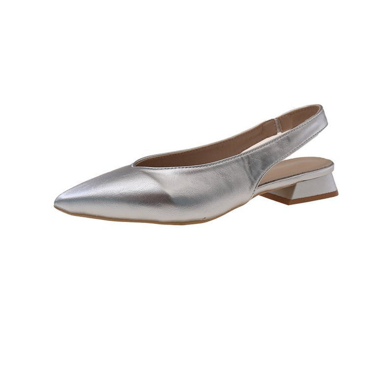 Damen Slingback-Pumps mit elegantem spitzen Design und modischem Blockabsatz