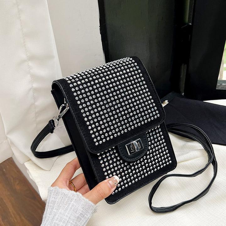 Damen Glamouröse Umhängetasche mit Strassverzierungen Nord Taschen