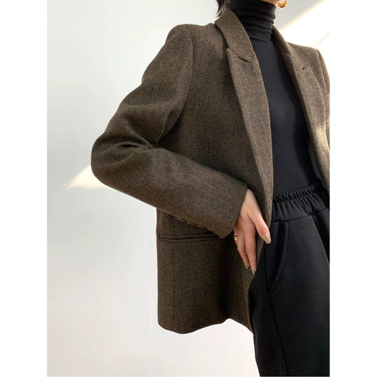 Damen Eleganter Wollblazer Nord Taschen