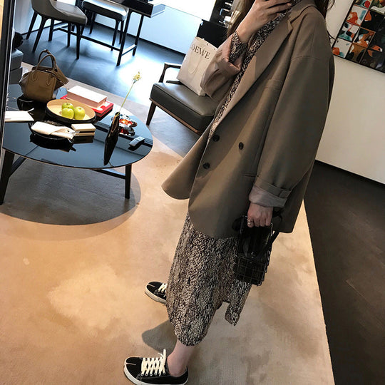 Damen Oversized Blazer mit doppelter Knopfleiste Nord Taschen
