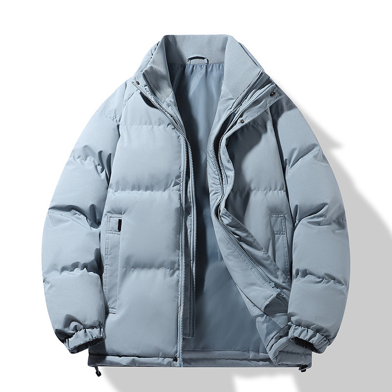 Herren Modische Thermo‑Wattierte Kurzjacke im Boxy‑Schnitt mit Rippenkragen Nord Taschen