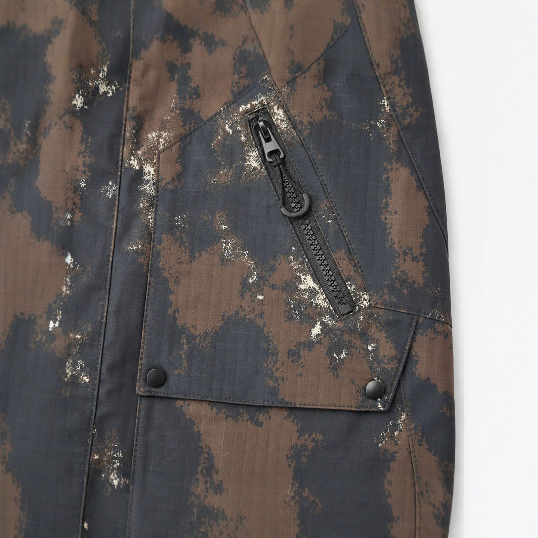 Herren Technischer Camouflage-Parka mit Kapuze und Ripstop-Außenmaterial Nord Taschen