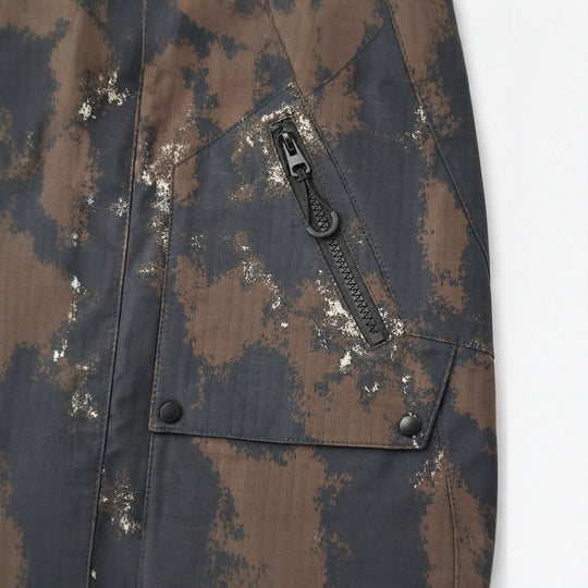 Herren Technischer Camouflage-Parka mit Kapuze und Ripstop-Außenmaterial Nord Taschen
