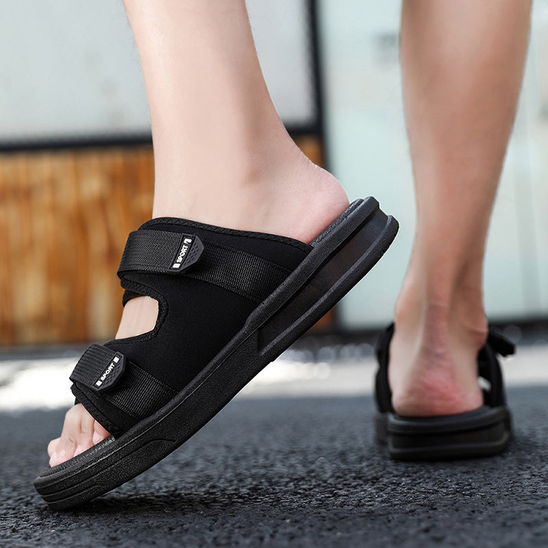 Damen Sportliche Badesandalen mit ergonomischem Klettverschluss und rutschfester Sohle