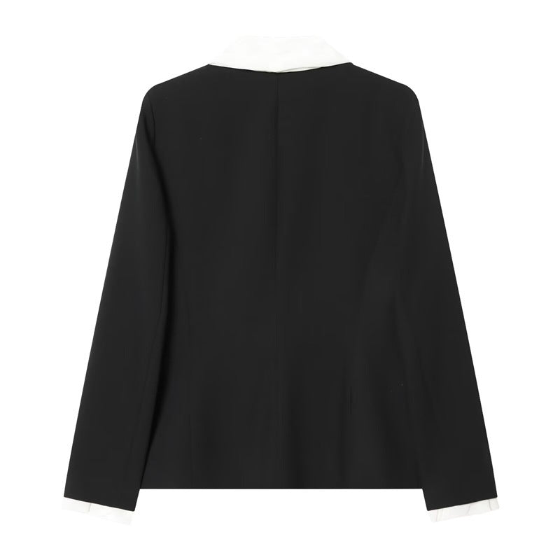 Damen weite Anzughose mit hoher Taille, Bügelfalte und elastischem Rückbund Nord Taschen