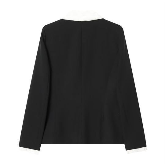 Damen weite Anzughose mit hoher Taille, Bügelfalte und elastischem Rückbund Nord Taschen