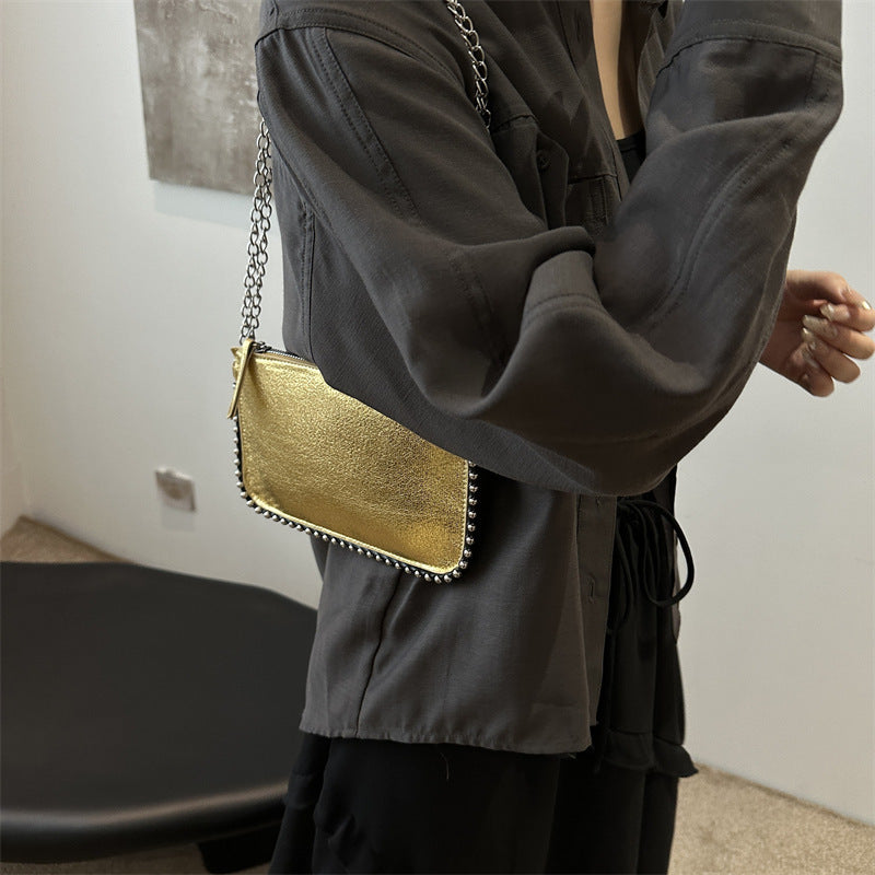 Damen elegante Clutch Tasche mit Kettendetails Nord Taschen