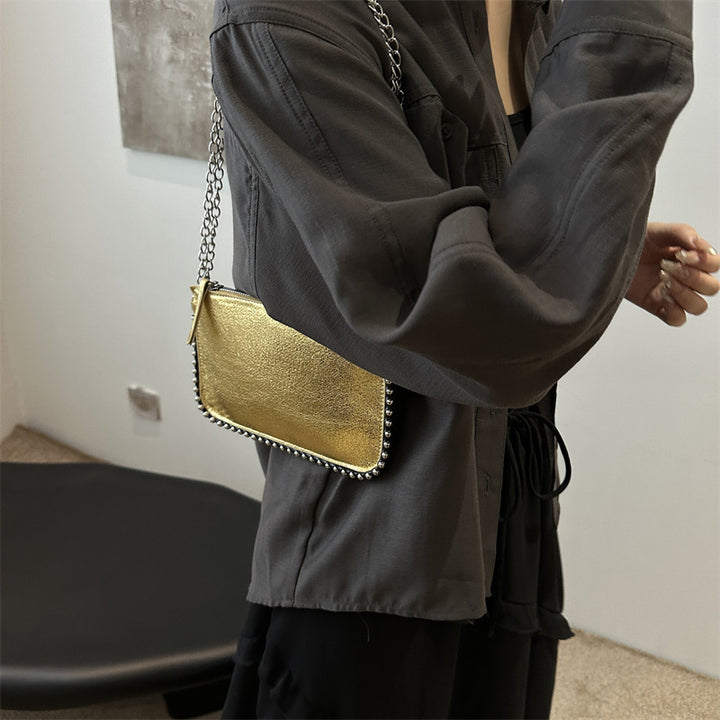 Damen elegante Clutch Tasche mit Kettendetails Nord Taschen
