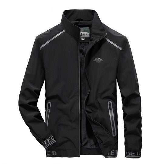 Herren Softshell-Trainingsjacke mit Fleece-Innenfutter, reflektierenden Einsätzen und winddichter Membran Nord Taschen