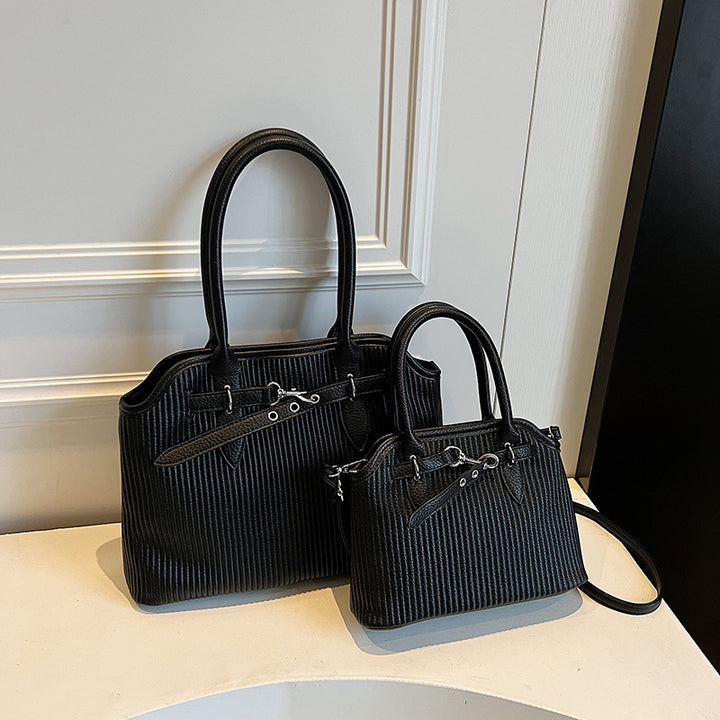 Damen praktische Handtaschen im modernen Ripp-Design Nord Taschen