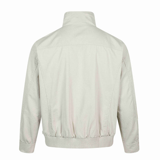 Herren Kurzer Utility Bomber mit hohem Stehkragen, aufgesetzten Klappentaschen und Rippenbund Nord Taschen