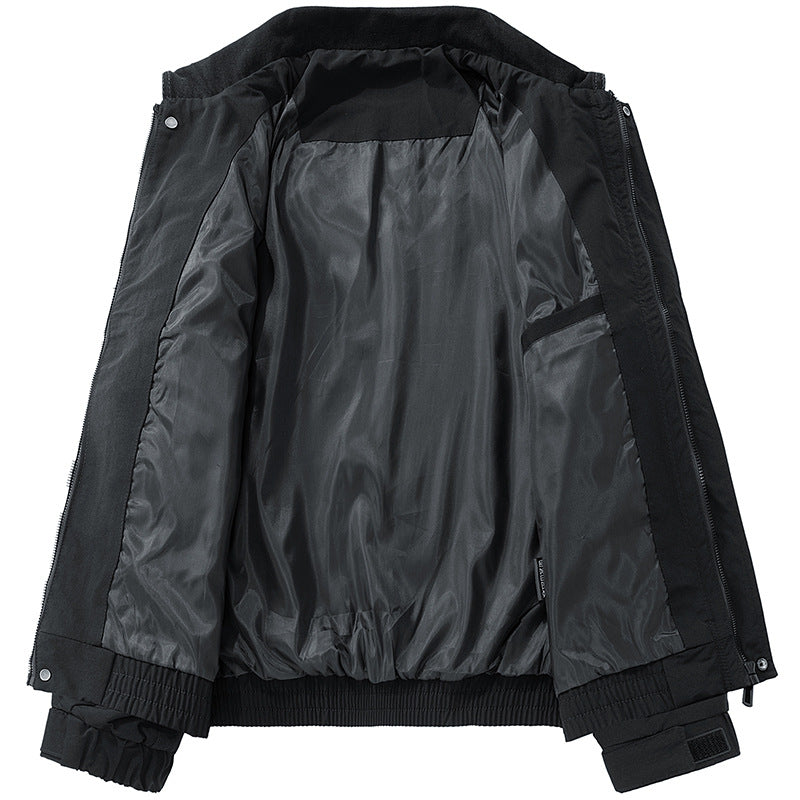 Herren Oversized Utility-Blouson mit Cordkragen, Pattentaschen und elastischem Saum Nord Taschen