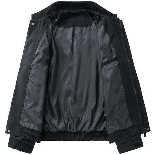 Herren Oversized Utility-Blouson mit Cordkragen, Pattentaschen und elastischem Saum Nord Taschen