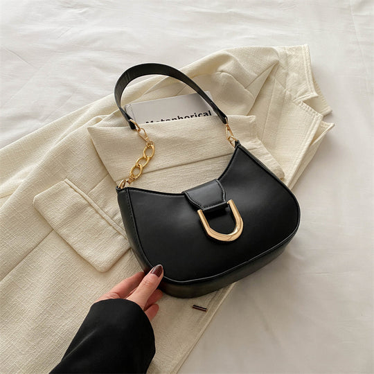 Damen Umhängetasche mit modernem Design und eleganter Schnallenverzierung Nord Taschen