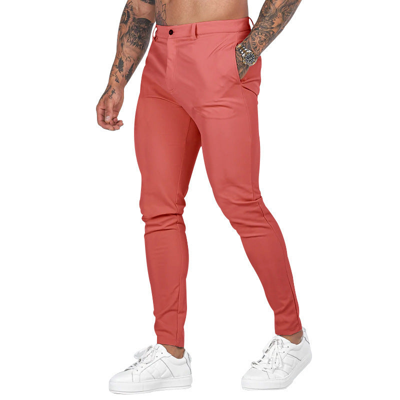 Herren Slim-Fit Stretch-Chino mit schmal zulaufendem Bein und dezenten Eingrifftaschen Nord Taschen