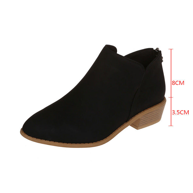 Damen elegante Stiefeletten mit modischem Reißverschluss und komfortablem Fußbett Nord Taschen