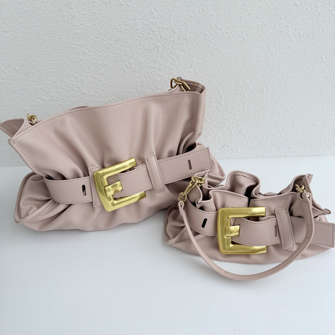 Damen Schultertasche mit eleganter Gürtelschnalle Nord Taschen