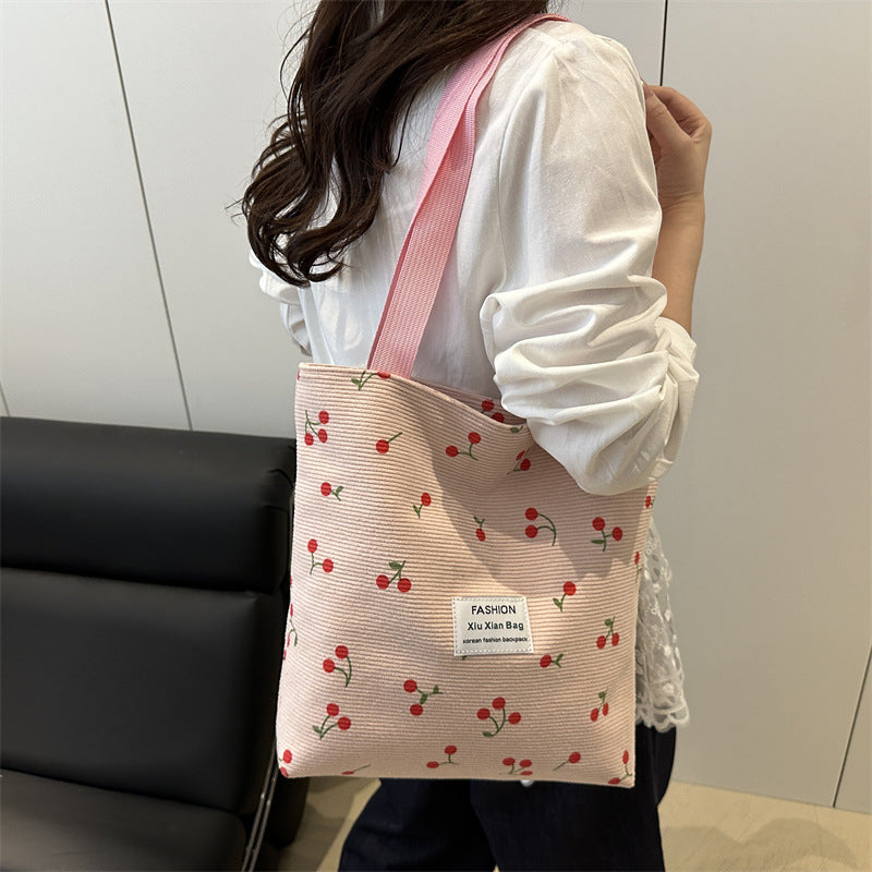 Damen Tragetasche mit fruchtigem Kirschmotiv Nord Taschen