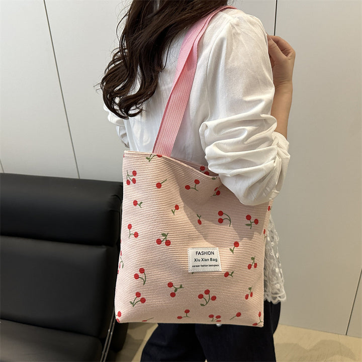 Damen Tragetasche mit fruchtigem Kirschmotiv Nord Taschen