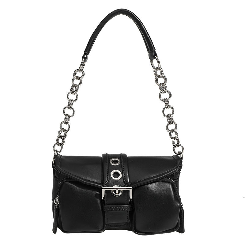 Damen Schultertasche mit verstellbarem Kettenriemen und fließendem Design Nord Taschen