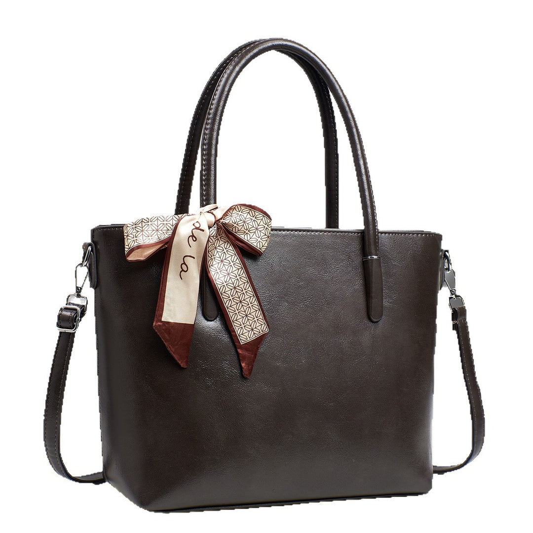 Damen elegante Shoulder-Bag mit verspieltem Schleifenakzent Nord Taschen