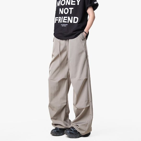 Herren Weite Funktions-Nylonhose mit Tunnelzugbund, Utility-Taschen & Baggy-Silhouette Nord Taschen