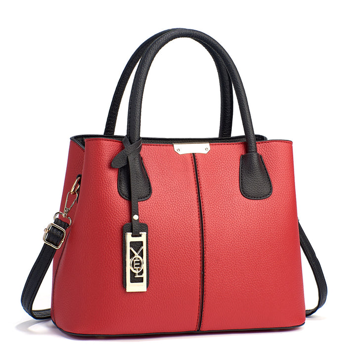 Damen elegante Tragetasche mit Doppelgriff und abnehmbarem Schultergurt Nord Taschen
