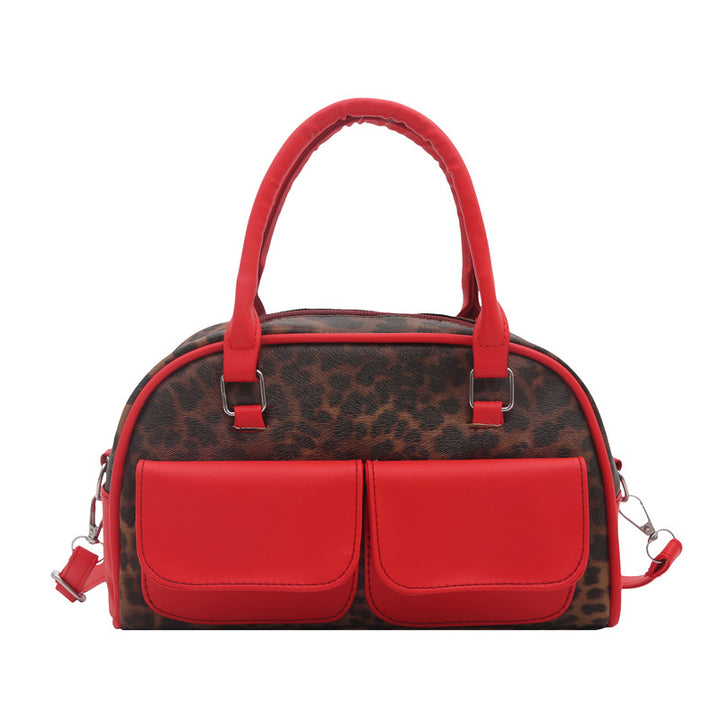 Damen Handtasche mit einzigartigem Leopardenmuster und praktischem Fächersystem Nord Taschen