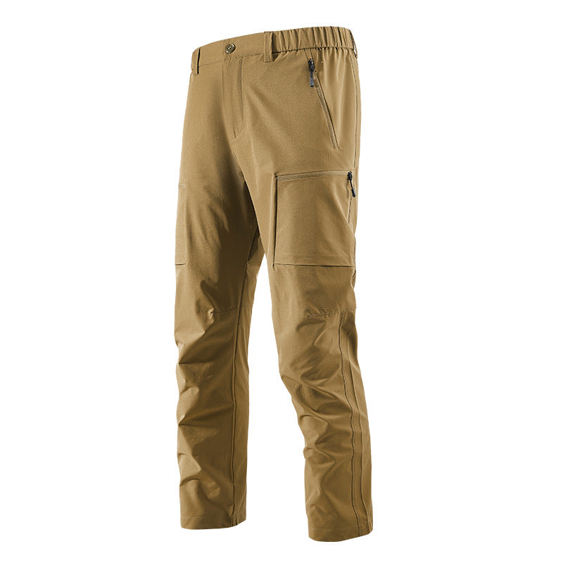 Herren Multifunktionale Cargo-Reisehose mit elastischem Bund, Reißverschlusstaschen und Knieverstärkung Nord Taschen