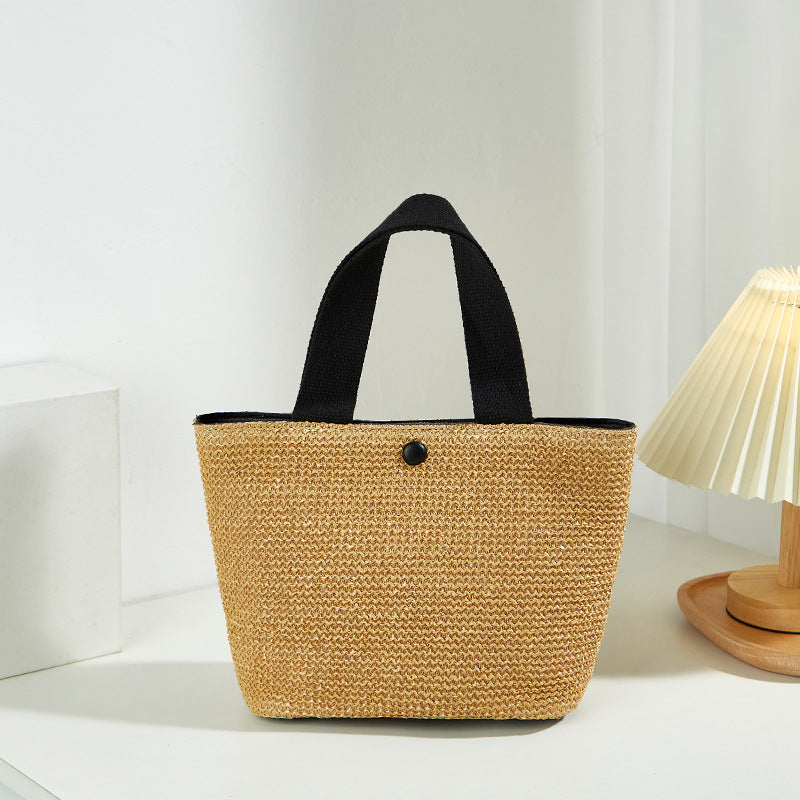 Damen Tote-Bag aus geflochtenem Material mit eleganten Tragegriffen Nord Taschen