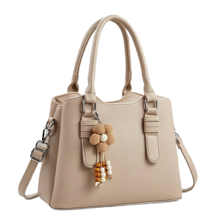 Damen elegante Handtasche mit verspieltem Anhänger Nord Taschen